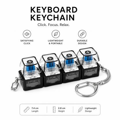 LED Keyboard Keychain LIGHTEASE